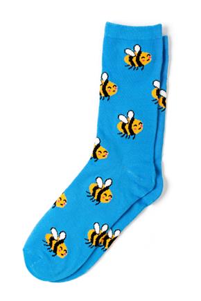 Bumblebee Print Socks