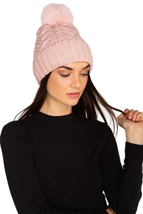 Tuque tricot câblé avec doublure thermique