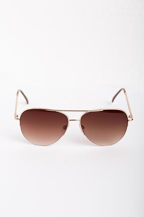Aviator Sunglasses with Twisted Metal Arms