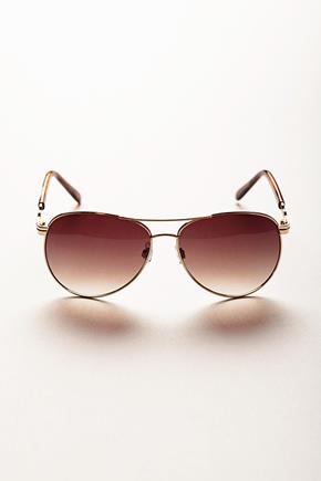 Aviator Sunglasses with Chain-Link Arms