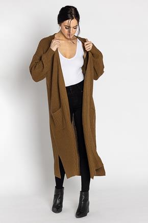 Shaker Knit Duster with Pockets