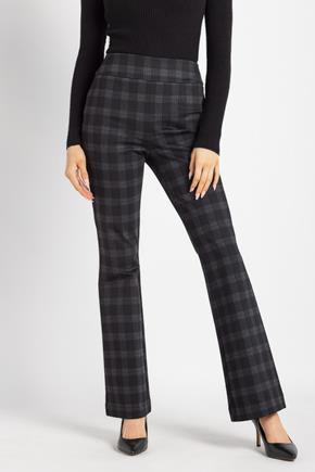 Hayley Plaid Luxe Knit Bootcut Pant