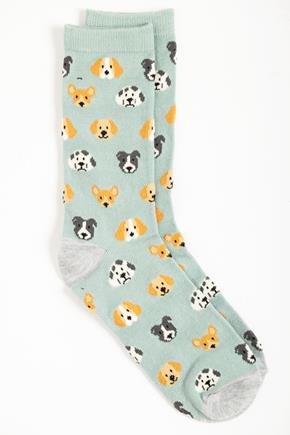 Multi Dog Faces Socks