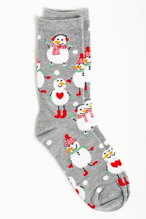 Chaussettes bonshommes de neige festifs