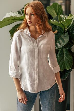 Double Cotton Long Sleeve Shirt