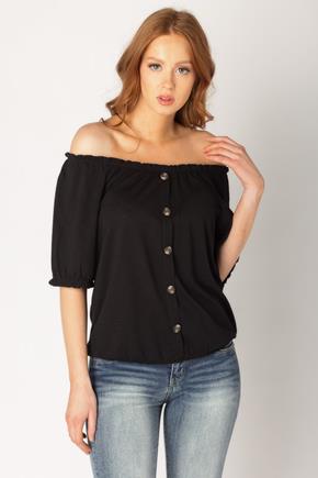 Peasant Top with Buttons