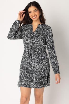 Only Cory Ditsy Long Sleeve Woven Dress