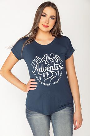 T-shirt manches courtes à imprimé "Adventure"