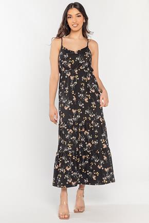 Floral Peasant Maxi Dress