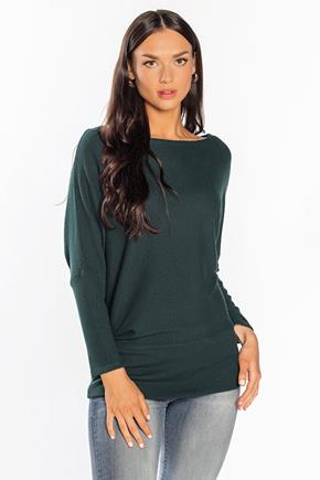 Ribbed Off-The-Shoulder Sweater