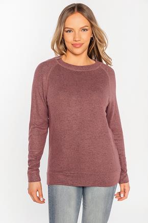 SuperSoft Long Sleeve Sweater with Flatlock Stitching